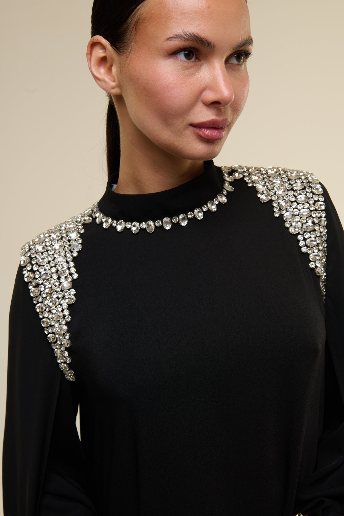 Caftano Doha Nero - 22 Spazio Boutique