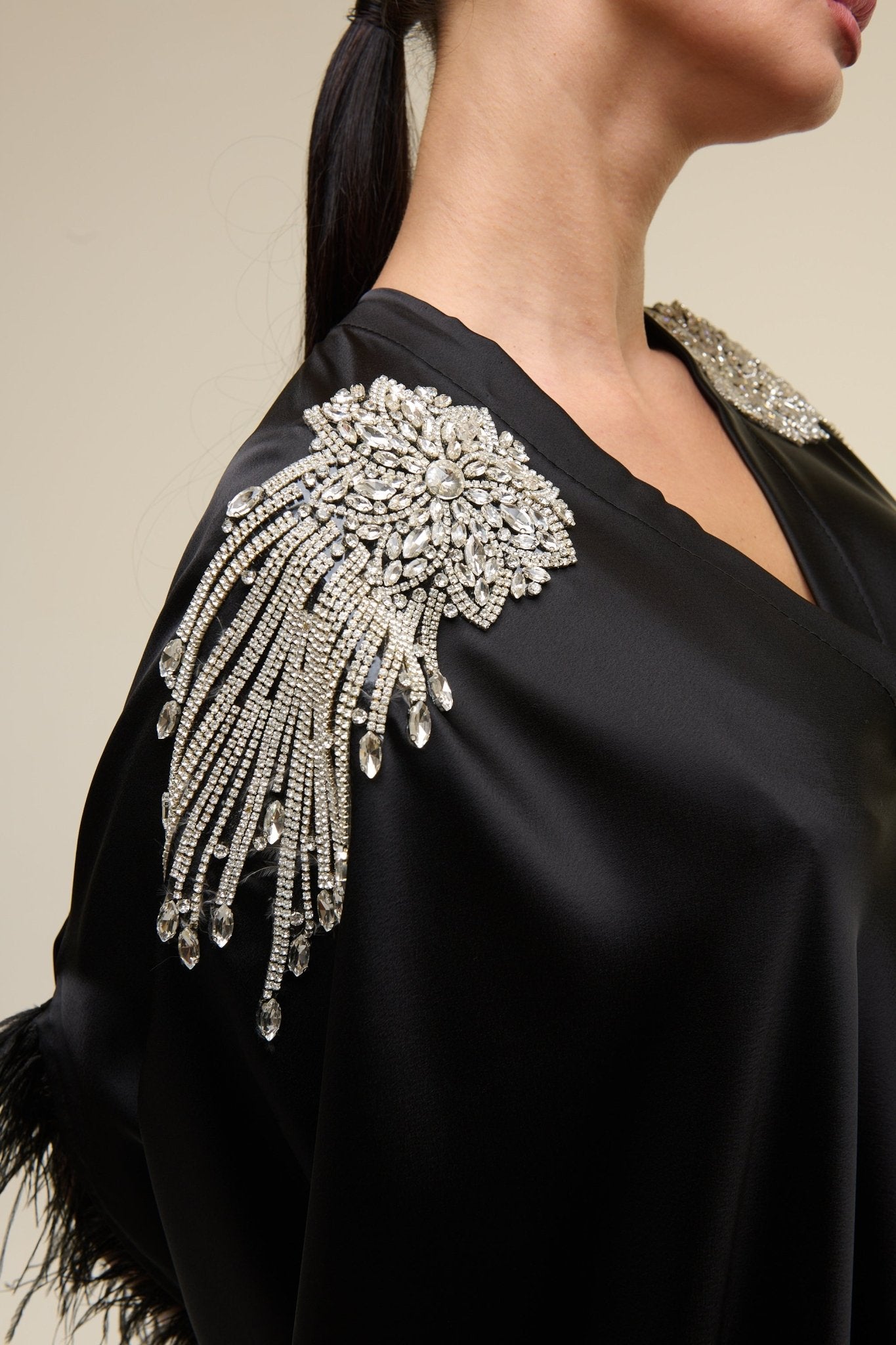 Caftano Gioiello Nero - 22 Spazio Boutique