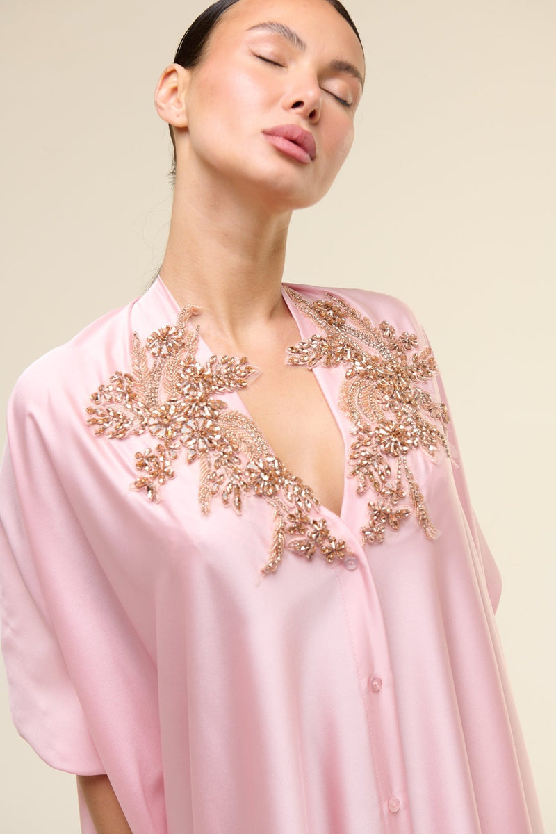 Caftano Gioiello rosa - 22 Spazio Boutique