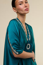 Caftano Gioiello Verde Petrolio - 22 Spazio Boutique