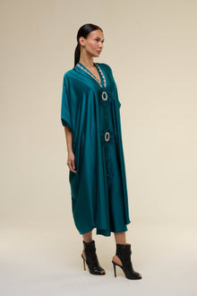 Caftano Gioiello Verde Petrolio - 22 Spazio Boutique