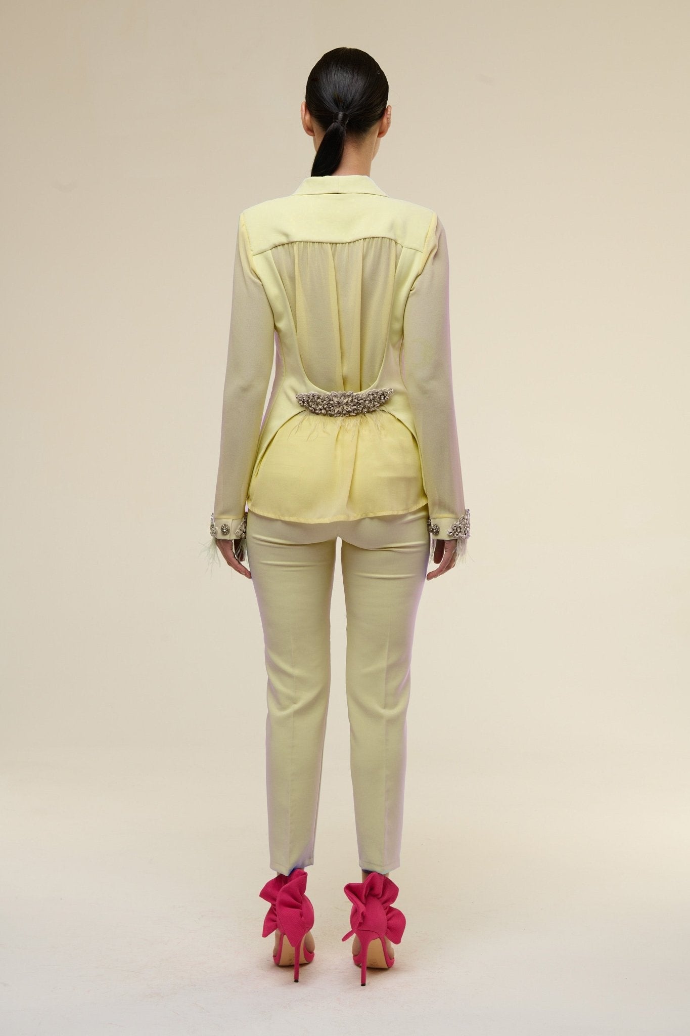 Tailleur Chiffon Giallo - 22 Spazio Boutique