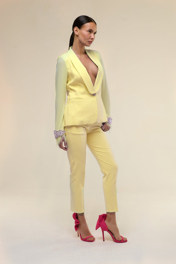 Tailleur Chiffon Giallo - 22 Spazio Boutique