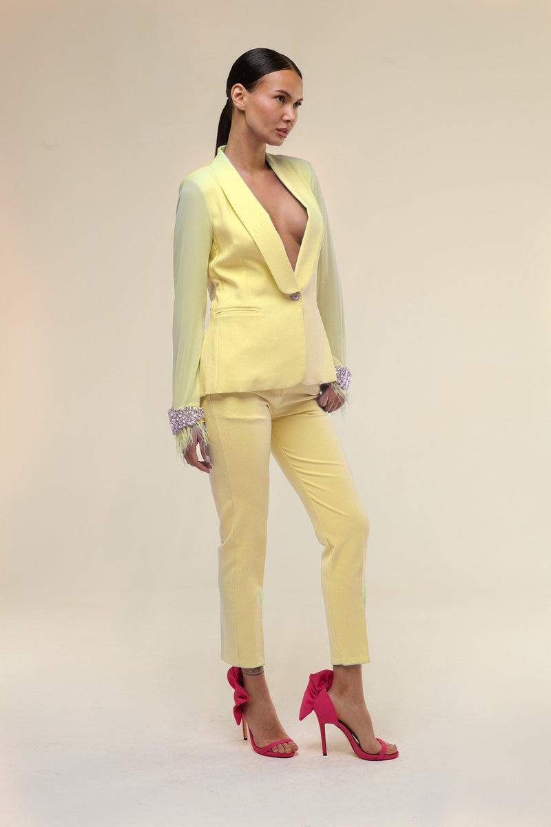 Tailleur Chiffon Giallo - 22 Spazio Boutique