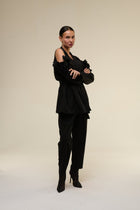 Tailleur Over Rose Nero- 22 Spazio Boutique