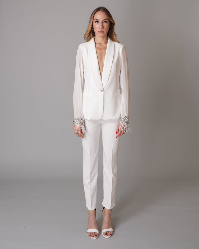 Tailleur Chiffon Bianco